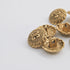 Button - Gold Double ‘C’ - 15mm